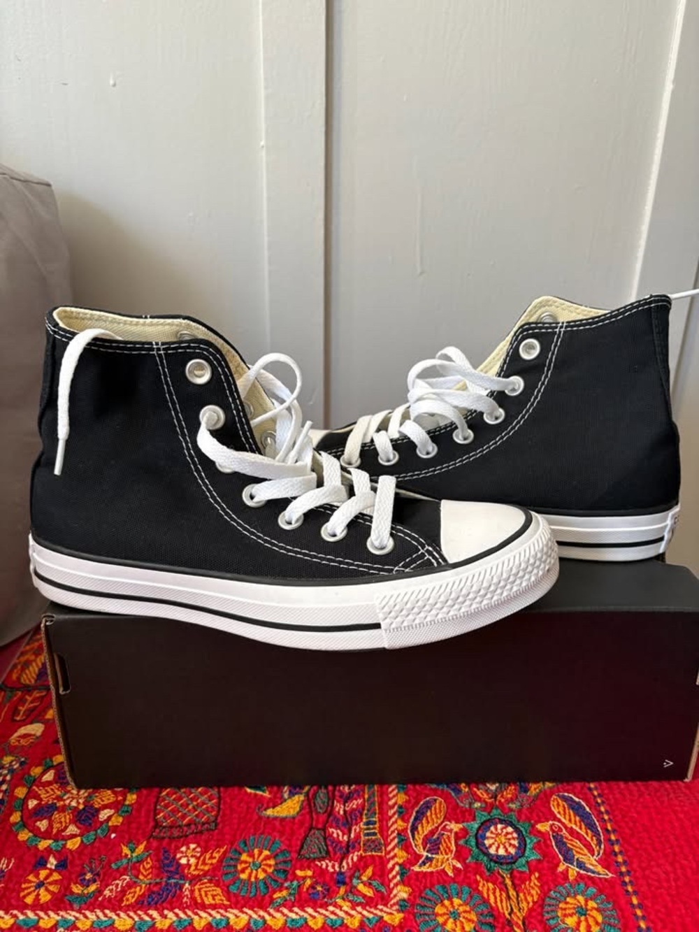 Converse Black & White High Top All Star Sneakers